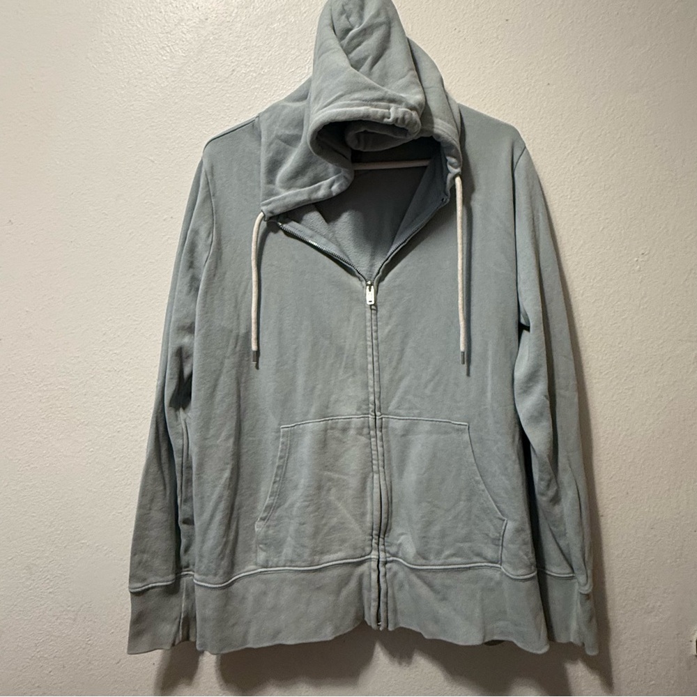 GAP Sweatshirt Women’s Size XL Sweats Gray‎ Full Zip Pockets Hoodie Drawstring